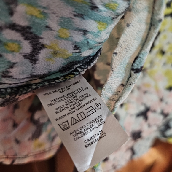 Loft Garden Smocked Cuff Square Neck Blouse - Picture 9 of 11